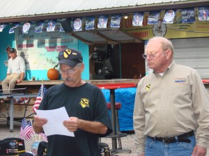 Jerry Duckworth reading the Names of our KIA's from 10/67 to 9/68