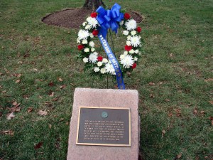 The original Battle of the Bulge Memorial in Arlington National Cemetery