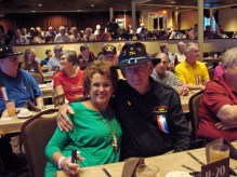 Brenda and Phil Merritt on the Branson Belle.